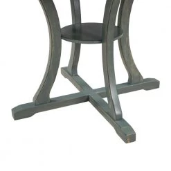 5-Piece Wood Round Dining Table and Chair Set with Special-Shaped Legs by JASMODER -JASMODER Sales Store antique blue jasmoder dining room sets st000056aac 4f 1000