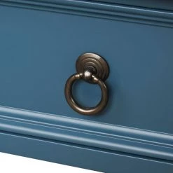 15.20 in. Antique Navy Rectangle Particle Board End Table by JASMODER -JASMODER Sales Store antique navy jasmoder end side tables wf189574aam 1f 1000