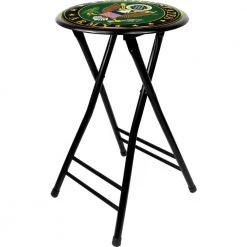 U.S. Army Symbol 24 in. Black Cushioned Folding Bar Stool by Trademark