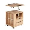 2-Drawer Beige Nightstand (18.31 in x 23.62 in x 15.75 in) by JASMODER