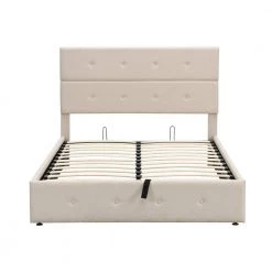 57.5 in. W Beige Full Frame Platform Bed by JASMODER 14 57.5 in. W Beige Full Frame Platform Bed by JASMODER -JASMODER Sales Store beige jasmoder platform beds sm001010aaa 1f 1000