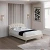 78.7 in. W Beige King Frame Platform Bed by JASMODER