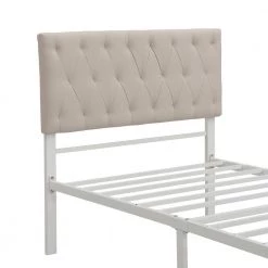 Beige Twin Size Storage Bed Metal Platform Bed with a Big Drawer by JASMODER 16 Beige Twin Size Storage Bed Metal Platform Bed with a Big Drawer by JASMODER -JASMODER Sales Store beige jasmoder platform beds wf212443aaa fa 1000