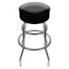 31 in. Chrome Swivel Cushioned Bar Stool by Trademark