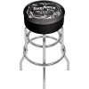 Vintage 1903 Motor Company 31 in. Chrome Swivel Cushioned Bar Stool by Trademark