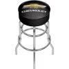Chevy 31 in. Chrome Swivel Cushioned Bar Stool by Trademark -JASMODER Sales Store black chrome trademark bar stools gm1000ch 64 1000