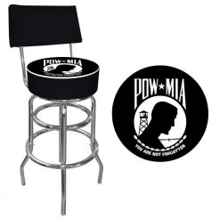 POW 30 in. Chrome Padded Swivel Bar Stool by Trademark -JASMODER Sales Store black chrome trademark bar stools pow1100 31 1000
