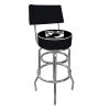POW 30 in. Chrome Padded Swivel Bar Stool by Trademark -JASMODER Sales Store black chrome trademark bar stools pow1100 64 1000