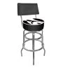 Shadow Babes C Series 30 in. Chrome Swivel Cushioned Bar Stool by Trademark -JASMODER Sales Store black chrome trademark bar stools sb c 1100 64 1000