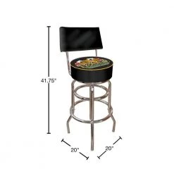 JASMODER Sales Store -JASMODER Sales Store black chrome trademark bar stools thx1100 40 1000