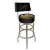 Texas Holdem 30 in. Chrome Swivel Cushioned Bar Stool by Trademark -JASMODER Sales Store black chrome trademark bar stools thx1100 64 1000
