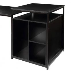 70.8 in. Black Computer Desk with Shelving by JASMODER 21 70.8 in. Black Computer Desk with Shelving by JASMODER -JASMODER Sales Store black jasmoder computer desks wf196080aae 31 1000