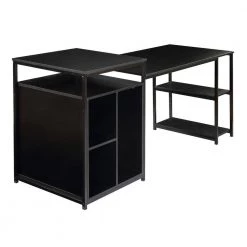 70.8 in. Black Computer Desk with Shelving by JASMODER 18 70.8 in. Black Computer Desk with Shelving by JASMODER -JASMODER Sales Store black jasmoder computer desks wf196080aae 44 1000