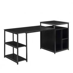70.8 in. Black Computer Desk with Shelving by JASMODER 16 70.8 in. Black Computer Desk with Shelving by JASMODER -JASMODER Sales Store black jasmoder computer desks wf196080aae 4f 1000