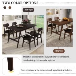 5-Piece Rectangle Black Wood Top Dining Room Set, for Home or Commercial Use (Seats 4) by JASMODER -JASMODER Sales Store black jasmoder dining room sets st000041aap fa 1000