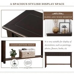 13.50 in. Black Rectangle Particle Board End Table by JASMODER -JASMODER Sales Store black jasmoder end side tables wf191870aab 4f 1000