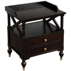 2-Drawer Black Nightstand (27.5 in x 23.5 in x 17 in) by JASMODER -JASMODER Sales Store black jasmoder nightstands wf195932aaj 31 1000