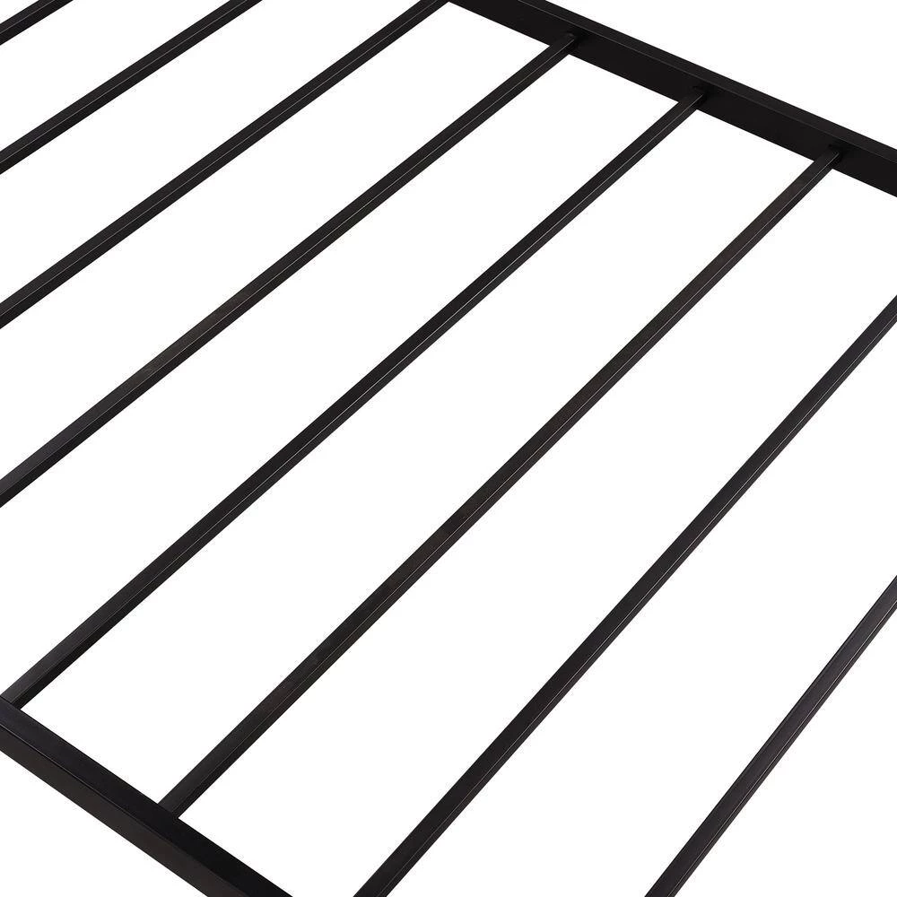 40.5 in. W Twin over Twin Metal Bunk Bed, Low Bunk Bed with Ladder, Black(New) by JASMODER 9 40.5 in. W Twin over Twin Metal Bunk Bed, Low Bunk Bed with Ladder, Black(New) by JASMODER - Image 7