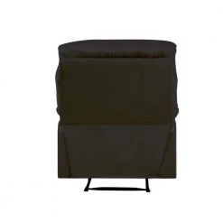 Black Club Recliner in Black Woven Fabric for Home Office by JASMODER