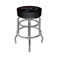 Shadow Babes D Series 31 in. Chrome Swivel Cushioned Bar Stool by Trademark