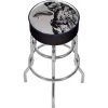 U.S. Army The Horn Calls 31 in. Chrome Padded Swivel Bar Stool by Trademark -JASMODER Sales Store black white trademark bar stools army1000 horn 64 1000