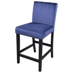 5-Piece Rectangle Blue Wood Top Dining Room Set, for Home or Commercial Use (Seats 4) by JASMODER -JASMODER Sales Store blue jasmoder dining room sets sh000192aap 1f 1000