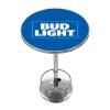 Bud Light Chrome Pub/Bar Table by Trademark 2 Bud Light Chrome Pub/Bar Table by Trademark -JASMODER Sales Store blue trademark bar tables ab2000 bl 64 1000