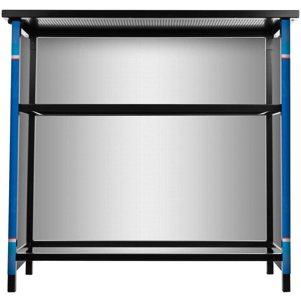 Bud Light 2-Shelf Blue Bar with Case by Trademark 5 Bud Light 2-Shelf Blue Bar with Case by Trademark - Image 3