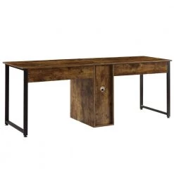 78.7 in. Brown and Black Computer Desk by JASMODER -JASMODER Sales Store brown and black jasmoder computer desks wf198327aat 76 1000