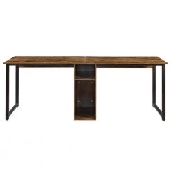 78.7 in. Brown and Black Computer Desk by JASMODER -JASMODER Sales Store brown and black jasmoder computer desks wf198327aat 77 1000