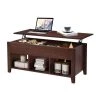 43.3 in. Brown Rectangle Wood Multipurpose Coffee Table with Lift Top Drawers, Open shelf and Storage by JASMODER -JASMODER Sales Store brown jasmoder coffee tables w121547648 64 1000