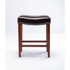 Brown Faux Leather Side Chair Set of 2 by JASMODER -JASMODER Sales Store brown jasmoder dining chairs w57027894 fa 1000