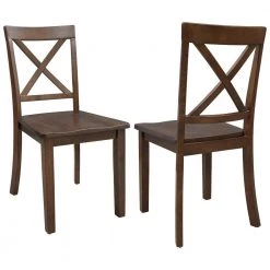 5 Pieces Dining Table and Chairs Set for 4-Persons, Kitchen Room Solid Wood Table with 4-Chairs by JASMODER -JASMODER Sales Store brown jasmoder dining room sets sg000341aaa c3 1000