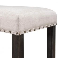 5-Piece Rustic Wooden Counter Height Dining Table Set with 4-Upholstered Chairs for Small Places, Espressoplus Beige by JASMODER 16 5-Piece Rustic Wooden Counter Height Dining Table Set with 4-Upholstered Chairs for Small Places, Espressoplus Beige by JASMODER -JASMODER Sales Store brown jasmoder dining room sets sh000158aae 76 1000