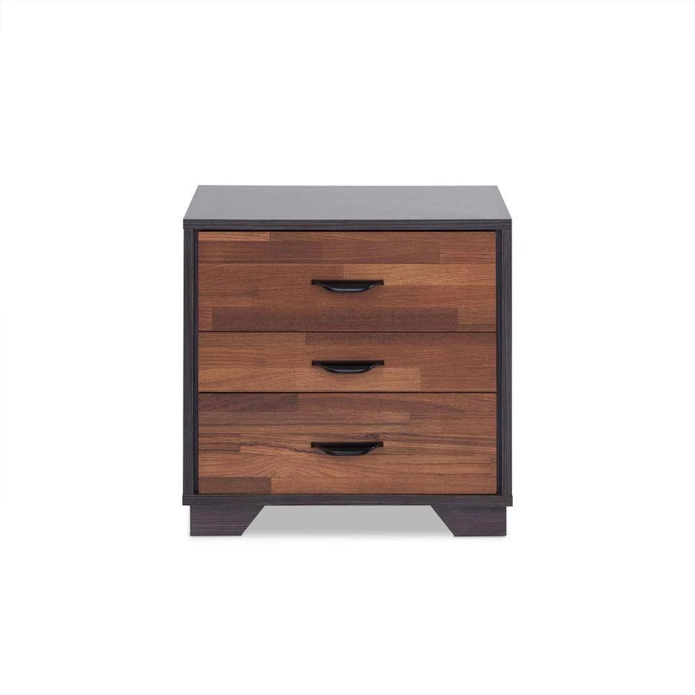 3-Drawer Brown Nightstand (19 in x 20 in x 16 in) by JASMODER 7 3-Drawer Brown Nightstand (19 in x 20 in x 16 in) by JASMODER - Image 5
