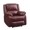 Brown Power Sofa Recliner in Faux Leather for Home, Office, or Living Room with USB charger by JASMODER -JASMODER Sales Store brown jasmoder recliners 52153 hd 64 1000