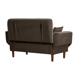 56.5 in. W Square Arm Polyester Relaxing Lounge Sleeper with 2 Toss Pillows Straight Sofa in Brown by JASMODER -JASMODER Sales Store brown jasmoder sofas couches w22318331 44 1000
