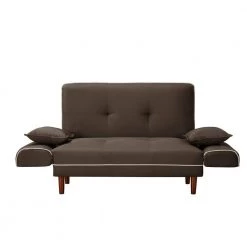 56.5 in. W Square Arm Polyester Relaxing Lounge Sleeper with 2 Toss Pillows Straight Sofa in Brown by JASMODER -JASMODER Sales Store brown jasmoder sofas couches w22318331 c3 1000