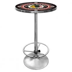 NHL Vintage Chicago Blackhawks Chrome Pub/Bar Table by Trademark