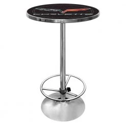 Corvette Black Pub/Bar Table by Trademark