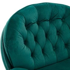 Forest Green Velvet Swivel and Tufted Barrel Chair with Ottoman Set by JASMODER 14 Forest Green Velvet Swivel and Tufted Barrel Chair with Ottoman Set by JASMODER -JASMODER Sales Store forest green jasmoder accent chairs w67632622 4f 1000