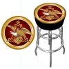 Budweiser A & Eagle 31 in. Chrome Swivel Cushioned Bar Stool by Trademark -JASMODER Sales Store gold chrome trademark bar stools ab1000 ae 64 1000