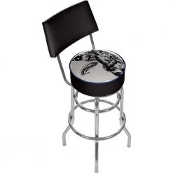 U.S. Army The Horn Calls 31 in. Chrome Padded Swivel Bar Stool by Trademark