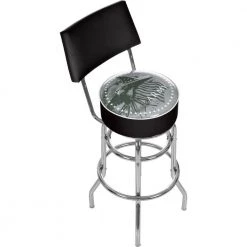 U.S. Army This We'll Defend 31 in. Chrome Padded Swivel Bar Stool by Trademark