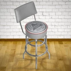 Coors Light 30 in. Chrome Padded Swivel Bar Stool by Trademark