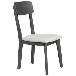 6-Piece Dining Table Set Mid-Century Style Wooden Dining Table and Chair with Bench by JASMODER -JASMODER Sales Store gray jasmoder dining room sets st000035aae 76 1000