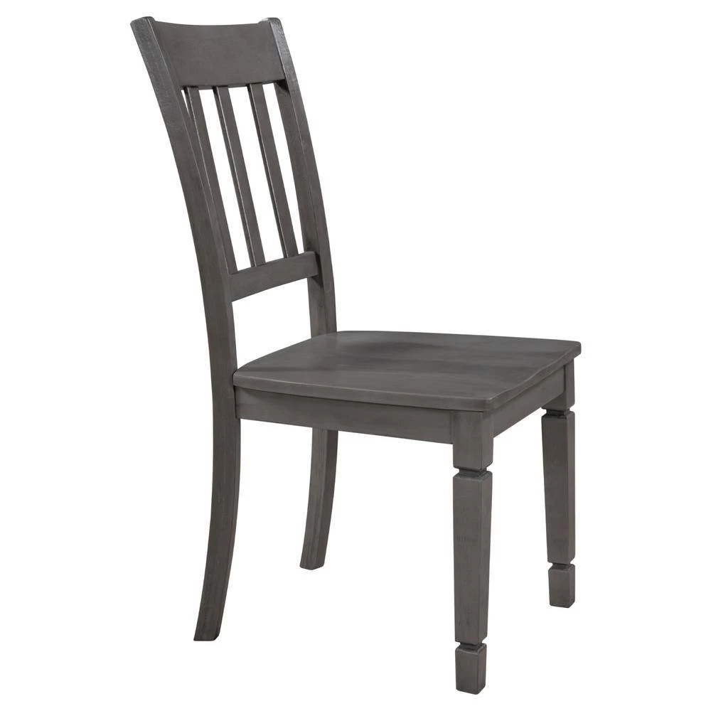 Stylish 60 in. L Wood Dining Room Table Set Small Drawers Ergonomically Designed Chairs by JASMODER 10 Stylish 60 in. L Wood Dining Room Table Set Small Drawers Ergonomically Designed Chairs by JASMODER - Image 8