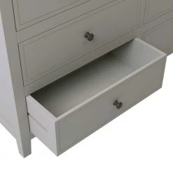 7-Drawer Gray Wood Dresser (30.1 in. x 48.4 in. x 15.4 in.) by JASMODER