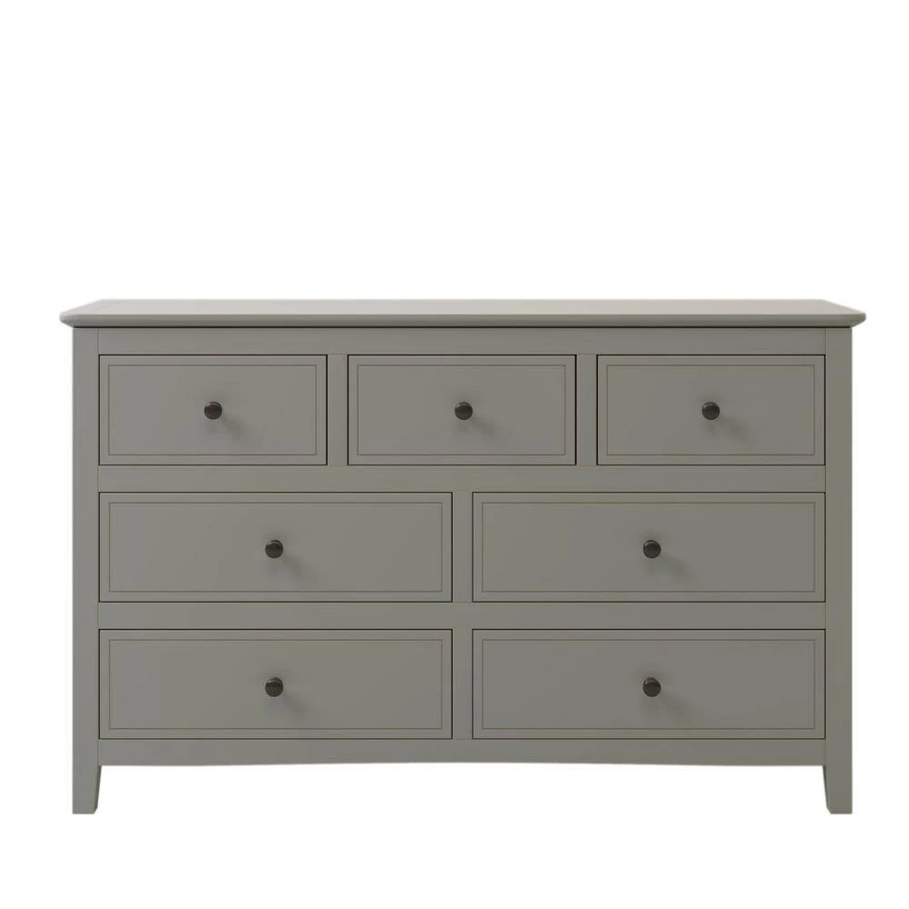7-Drawer Gray Wood Dresser (30.1 in. x 48.4 in. x 15.4 in.) by JASMODER 6 7-Drawer Gray Wood Dresser (30.1 in. x 48.4 in. x 15.4 in.) by JASMODER - Image 4