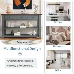 19.49 in. Gray Rectangle Particle Board End Table by JASMODER -JASMODER Sales Store gray jasmoder end side tables wf212303aae 31 1000